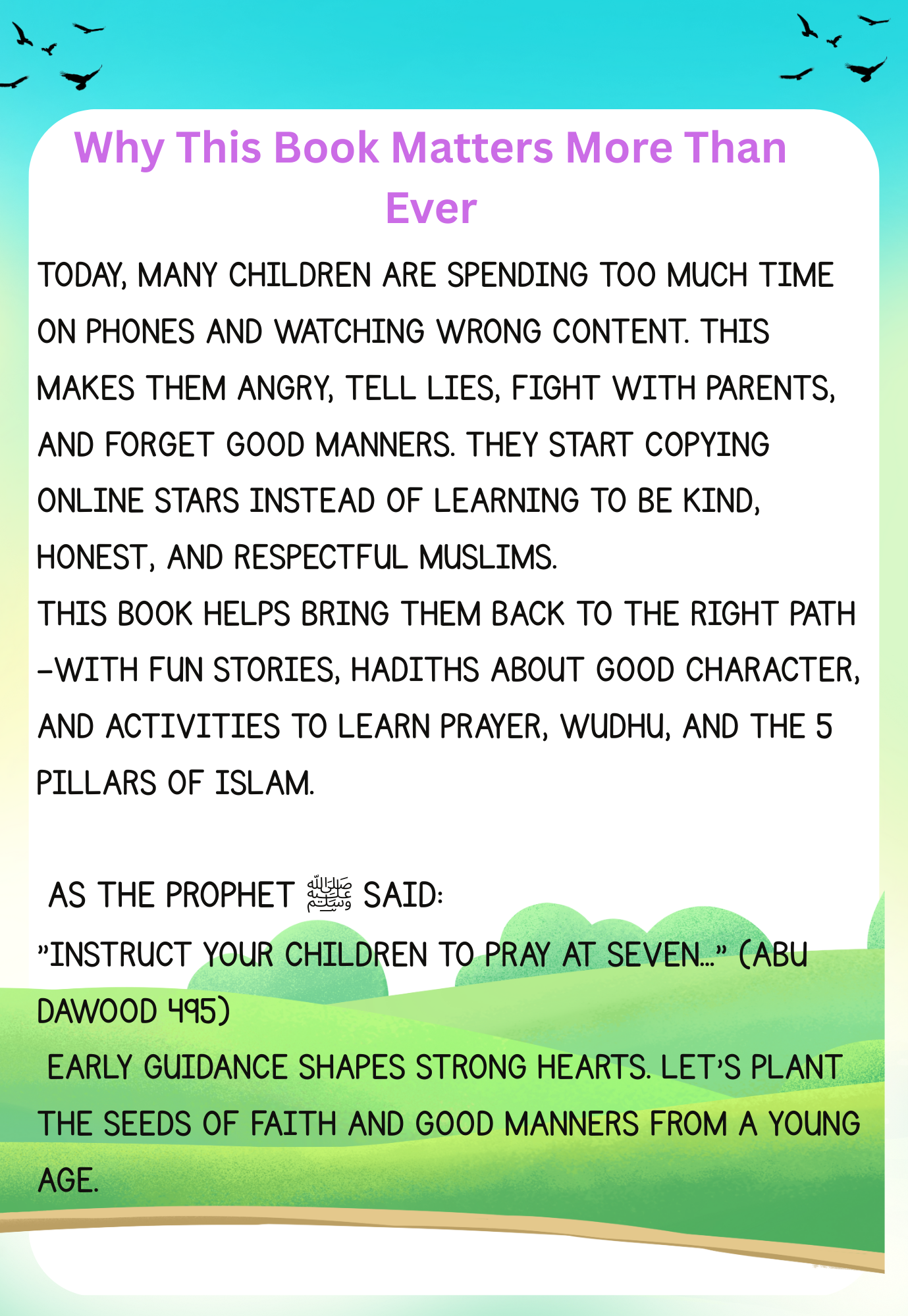 "Golden Minds & Little Hearts: Islamic Heroes and Values for Curious Kids" Pdf(EBOOK )English, Hindi and Roman English all in one