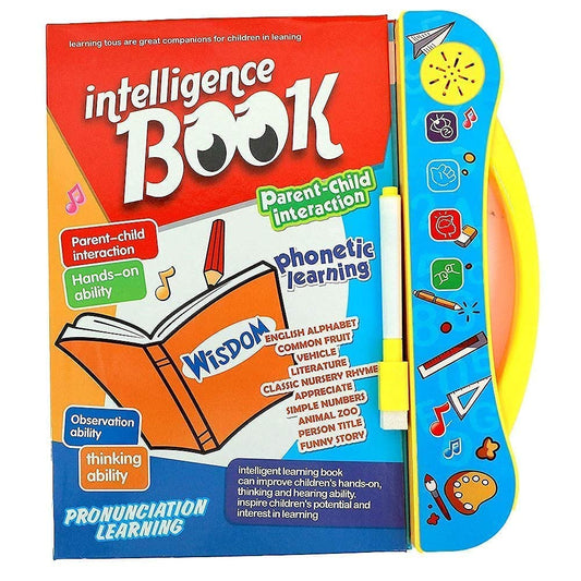 Phonetic Educational ABC 123 Learning Book with Sound - Multicolor